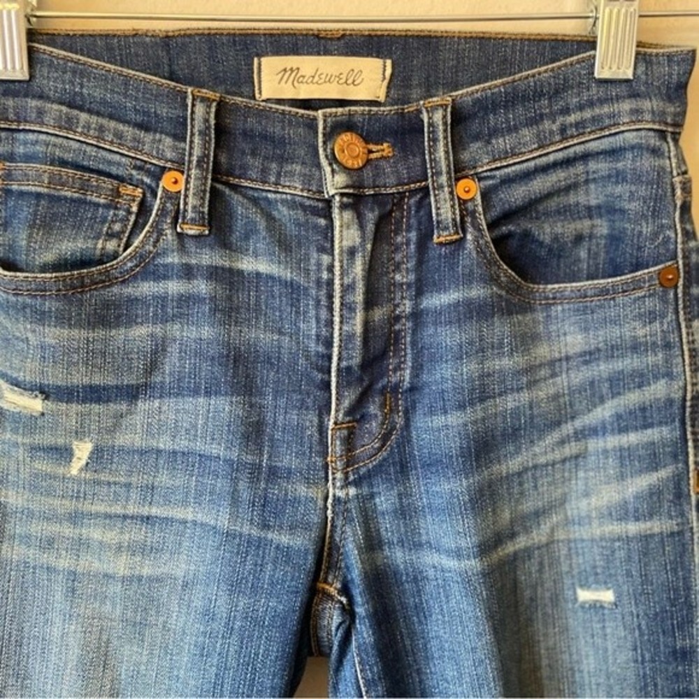 💜Madewell High Rise skinny distressed jeans Size 24 - Picture 3 of 5